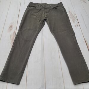 Gant Tyler regular fit straight leg olive green pants button fly stretch short